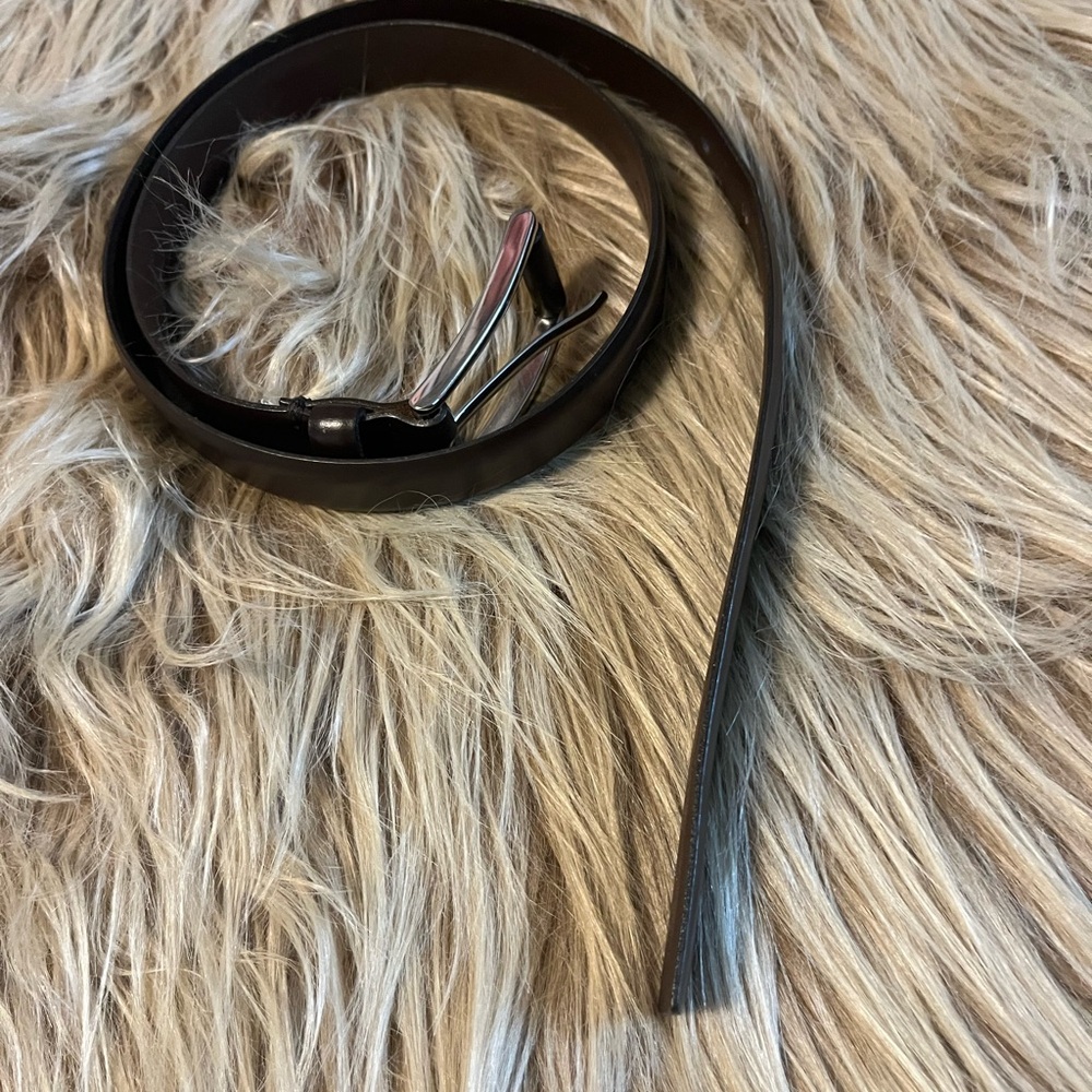 Banana Republic Rich Brown 100% Leather Belt - Worn Once! Sz Small - Picture 5 of 7